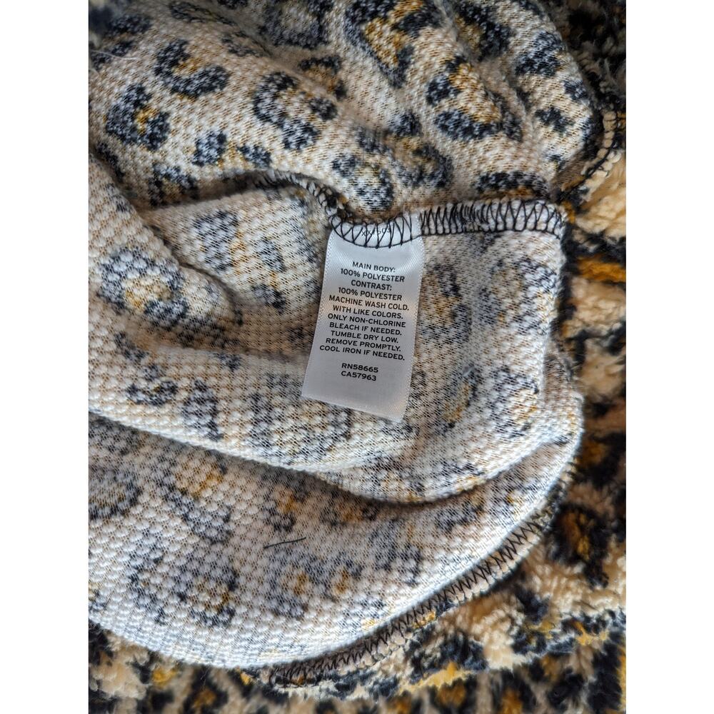 BP Nordstrom Leopard Print Sherpa Fleece Pullover - Picture 9 of 11